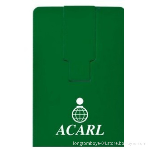 Green Card USB Flash Driver with Customized Logo